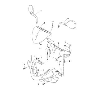 Crémaillère de direction Yamaha Aerox 2 temps