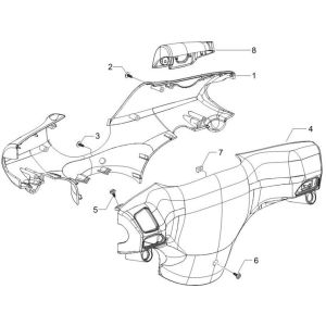 Couvre-volant 4 temps Piaggo Zip (injection euro5 IGET)
