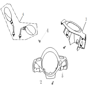 Capuchons de guidon - Rétroviseurs AGM Ape50 blanc