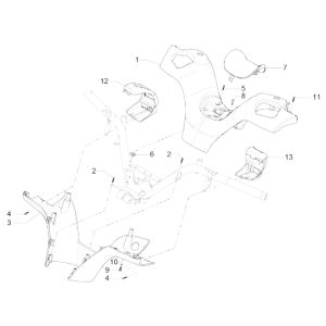 Couvre-volant MP3 500 LT Sport 2014-2016