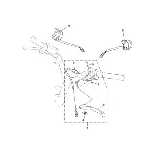 Commutateur guidon Yamaha Jog-R AC 2 temps