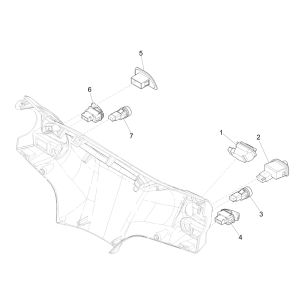 Interrupteur de commande ABS Liberty 125 IGET 4T 3V IE E4 2015 - 2019 (EMEA)