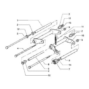 Sous-châssis Gilera Runner 180cc FXR 2 temps