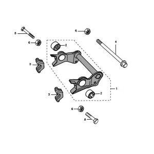 Cadre arrière Peugeot Jet Force C-tech 2 temps