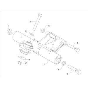 Sous-châssis Vespa Primavera 4 temps 3V (injection euro5 IGET)