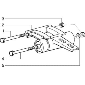 Sous-châssis Piaggio Liberty 2 temps jusqu'en 2005