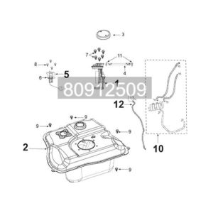 Tank fuel Peugeot Tweet 125i E5 FL 2023-2025