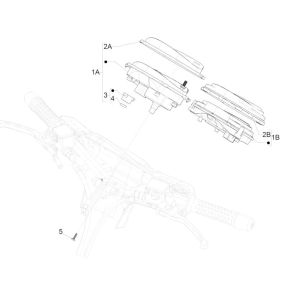 Comptoir de cockpit GTS 125 IU