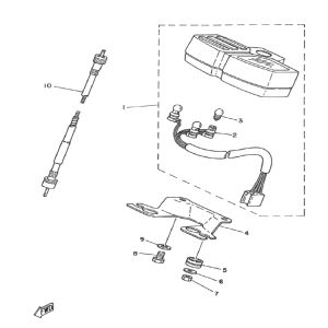 Compteur Yamaha DT-50 MX
