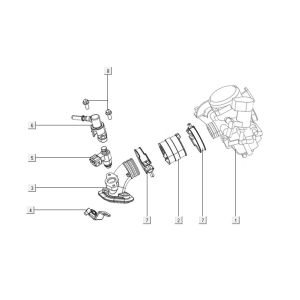 Throttle body assy Kymco Filly 50 E5+