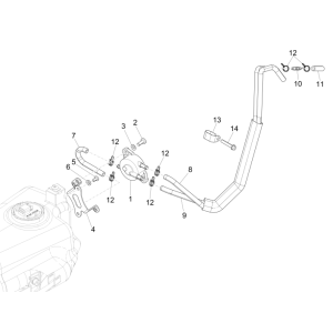 Installation d'alimentation Piaggio NRG Power DD 2007-2017
