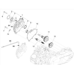 Boîte de vitesses Vespa GTS 125 4 temps IE ABS Euro4 2016-2018