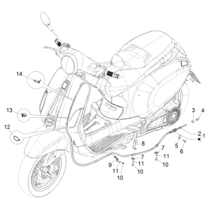Transmissions Vespa Electric 45 km/h E5 2021 (EMEA)