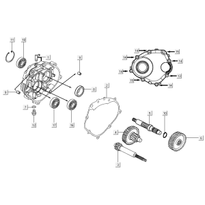 Boîte de vitesses finale Kymco Xciting 500R EVO