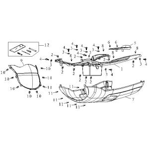 Marchepied AGM bleu renard mat