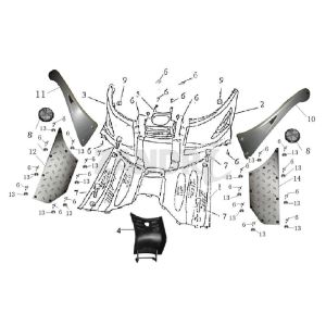 Marchepied BTC Grande Retro GT1 blanc noir