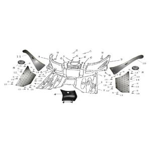 Marchepied China GT blanc