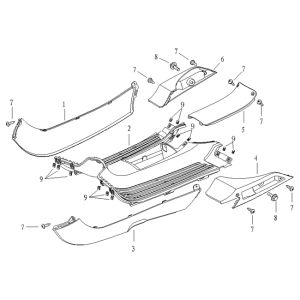 Marchepied/jupes latérales Agm Supreme jaune mat