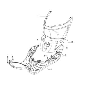 Marchepied 4 temps Piaggo Zip (injection Euro5 IGET)