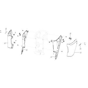 Capots arrière Niu U Series blanc