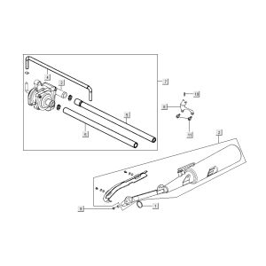 Echappement - Membrane d'air Kymco Nexxon 4 temps gris foncé