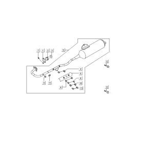 Pot d'échappement Kymco MXU 150