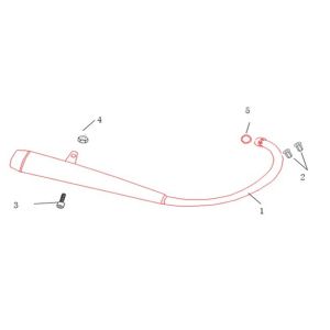 Base d'échappement Agm Caferacer