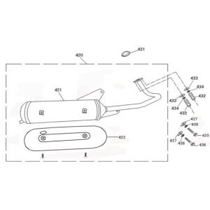 Pot d'échappement China Joy /Legend Euro2