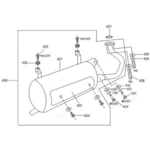 Pot d'échappement AGM Retro Extra marron