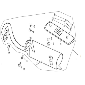 Pot d'échappement Benzhou Retro anthracite