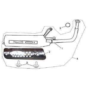 Pot d'échappement China LX blanc