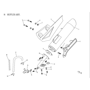 Pot d'échappement China Venom noir