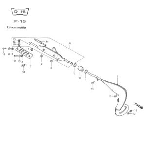 Pot d'échappement Honda MTX 80