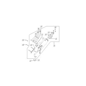pot d'échappement Kymco Super8 4 temps à partir de 2009 noir