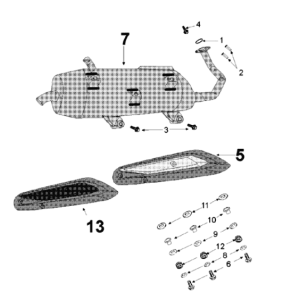 Uitlaat Peugeot Tweet 125 V E3 2013-2017