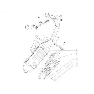 Échappement Vespa Primavera 4 temps 3V (injection Euro5 IGET)