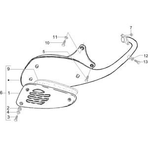 Echappement Vespa LXV 2 temps