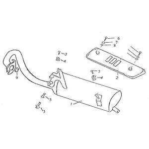 Pot d'échappement Viraggio Retro (Sensa) 125cc