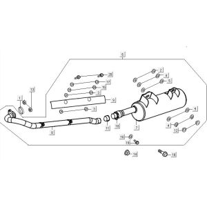 Silencieux d'échappement Kymco MXU 300R
