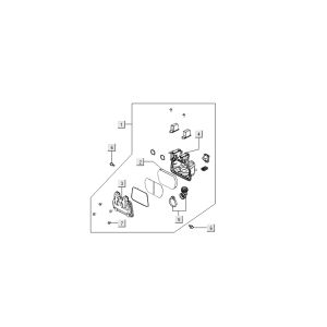 Membrane d'échappement Kymco Nexxon 4 temps gris foncé