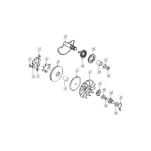 pièces de démarrage du variateur Kymco Grand Dink 2 temps Silver