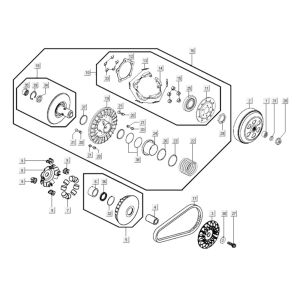 Variateur d'embrayage Kymco Myroad 700i
