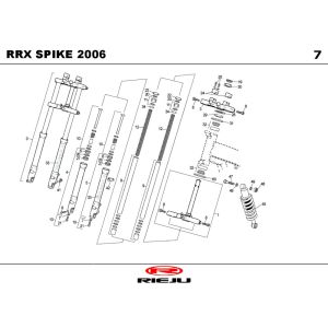 Suspension 2 Rieju Spike-X noir 2006 2 temps