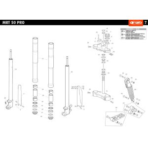 Suspension Rieju MRT pro enduro verte 2010 2 temps
