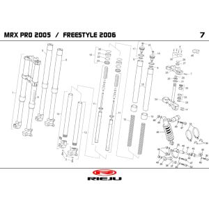 Suspension Rieju MRX pro black 2006 2 temps