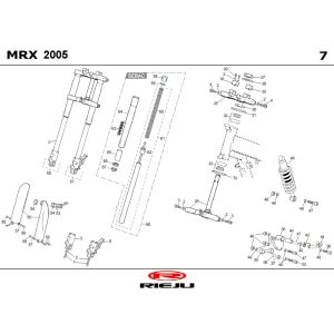 Suspension Rieju MRX noir 2006 2 temps