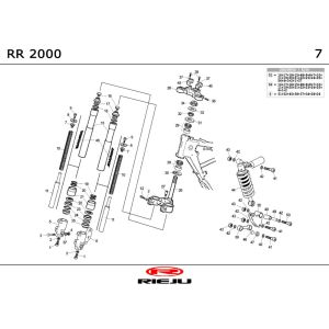 Suspension Rieju RR Castrol 2001 2 temps
