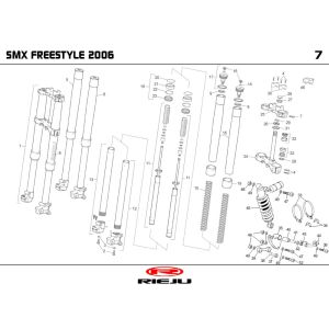 Suspension Rieju SMX pro noir 2004 2 temps