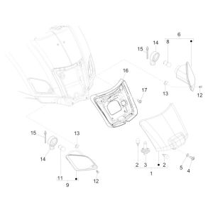 Éclairage arrière GTS 125 IE
