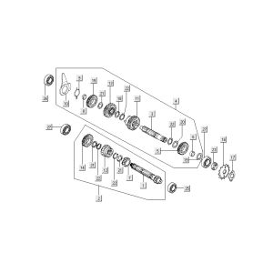 Boite de vitesses Kymco Nexxon 4 temps gris foncé